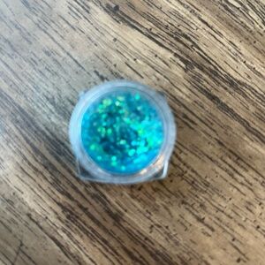 Shimmering Blue Glitter Makeup
